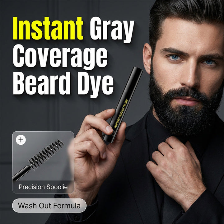 Mens Beard Eyebrow Colour Enhancer Grey Coverage Gel 12 ml 1