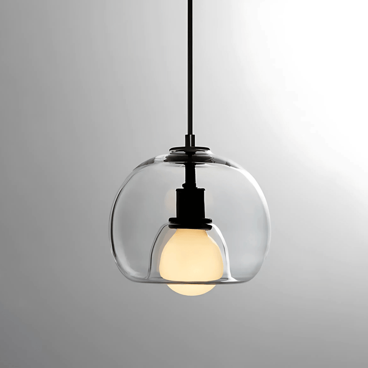 Handblown Glass Pendant Light | Modern Minimalist Ceiling Fixture | Dimmable Ambient Lighting for Kitchens &amp; Lounges 6