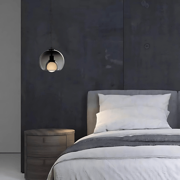 Handblown Glass Pendant Light | Modern Minimalist Ceiling Fixture | Dimmable Ambient Lighting for Kitchens &amp; Lounges 3