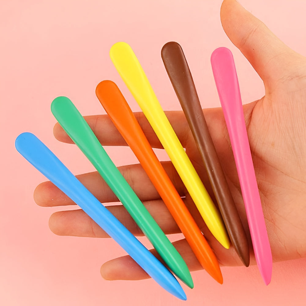 Colouring Crayons 24-Piece Set | Non-Toxic Washable Formula | Easy-Grip Design for Kids&