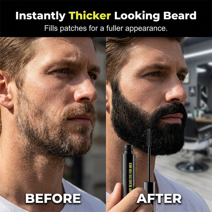 Mens Beard Eyebrow Colour Enhancer Grey Coverage Gel 12 ml 2