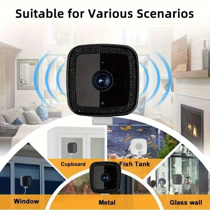 1080P Wifi Window Camera | Night Vision, Two Way Audio, Person Detection | 32GB Card, 24/7 Recording, Wide View 3