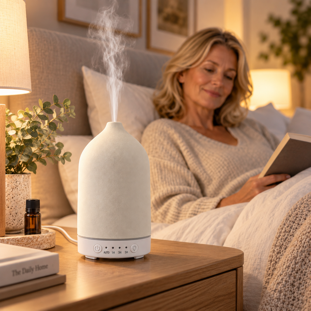 Ultrasonic Aroma Diffuser 100 ml LED Timer Quiet 26dB 4