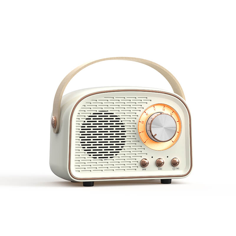Retro Bluetooth Speaker FM Radio Rechargeable Carry Handle 14