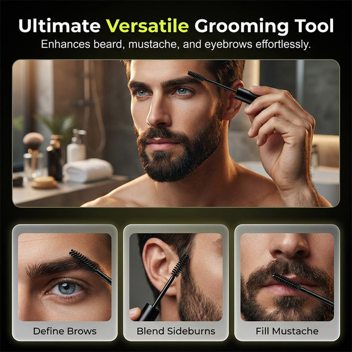 Mens Beard Eyebrow Colour Enhancer Grey Coverage Gel 12 ml 3