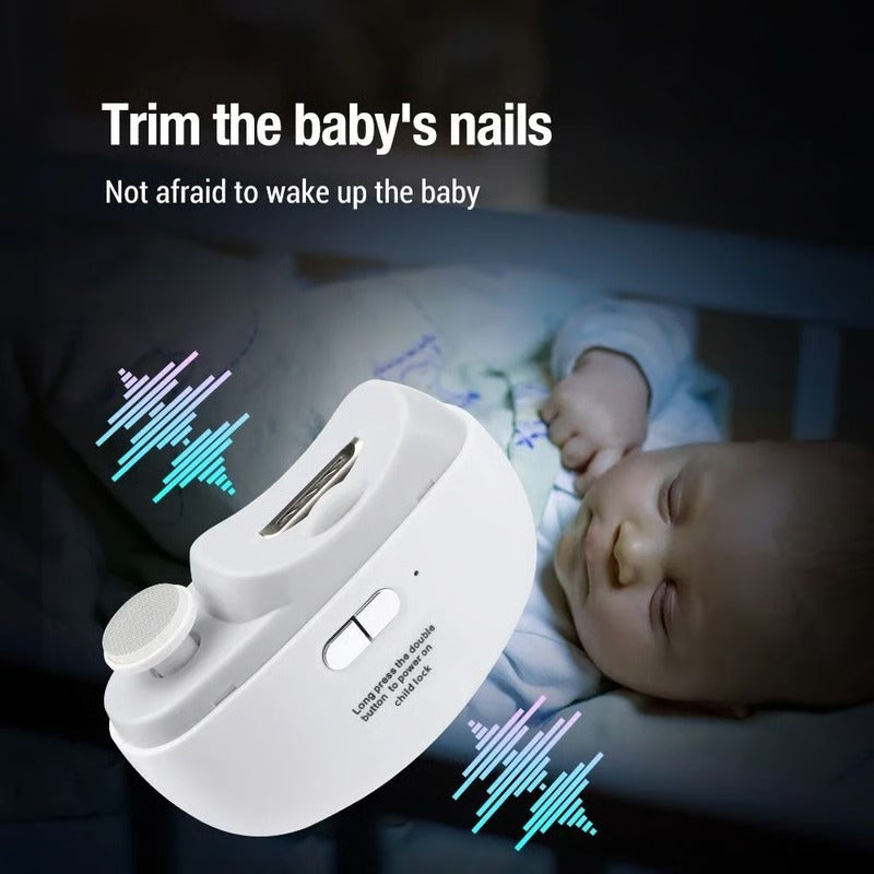 Electric Nail Trimmer with Grinding Head | Low-Noise Motor, Built-In LED Light | Rechargeable, Smooth Finish for All Ages 3