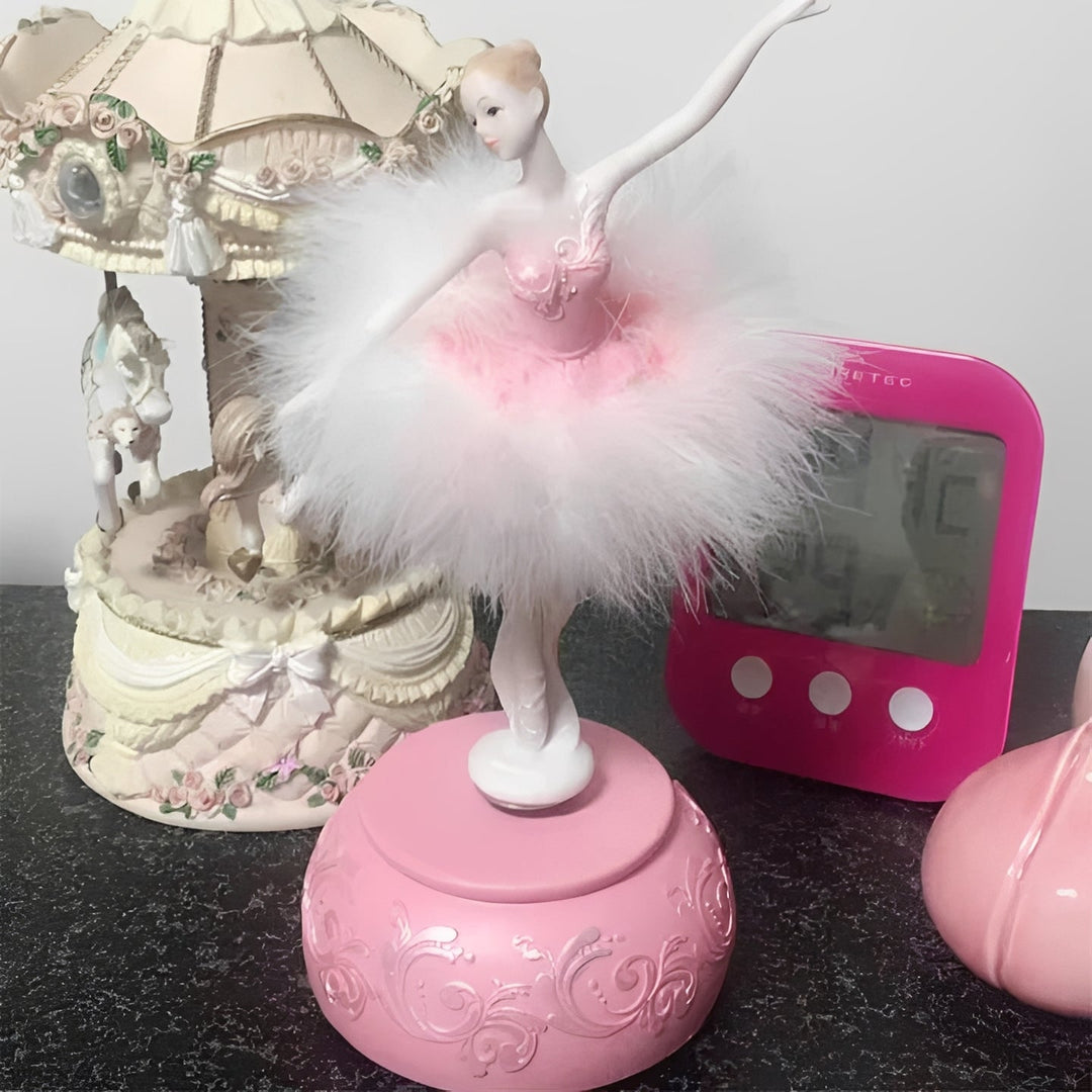Rotating Ballerina Music Box | Spinning Figure with Classical Melody | Collectible Keepsake Décor for Shelf or Dresser 3