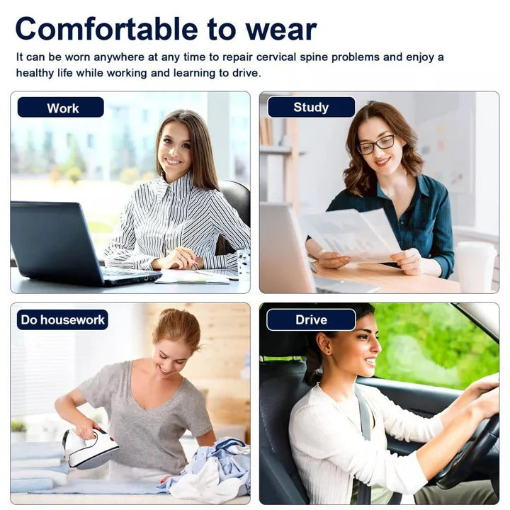 Neck Stretcher Pillow with Heat | Adjustable Cervical Traction Device | 3 Heat Levels, 5 Height Settings for Relaxation 10