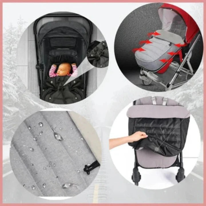 Baby Stroller Footmuff Weather Resistant | Universal Fit for Most Pushchairs | Insulated Winter Warmth, Machine Washable 7