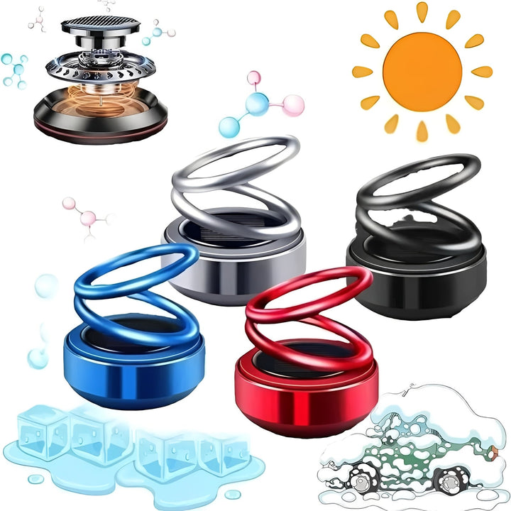 Solar Powered Scent Diffuser | Kinetic Rotating Air Freshener | Cordless Silent Operation with Replaceable Pads 6