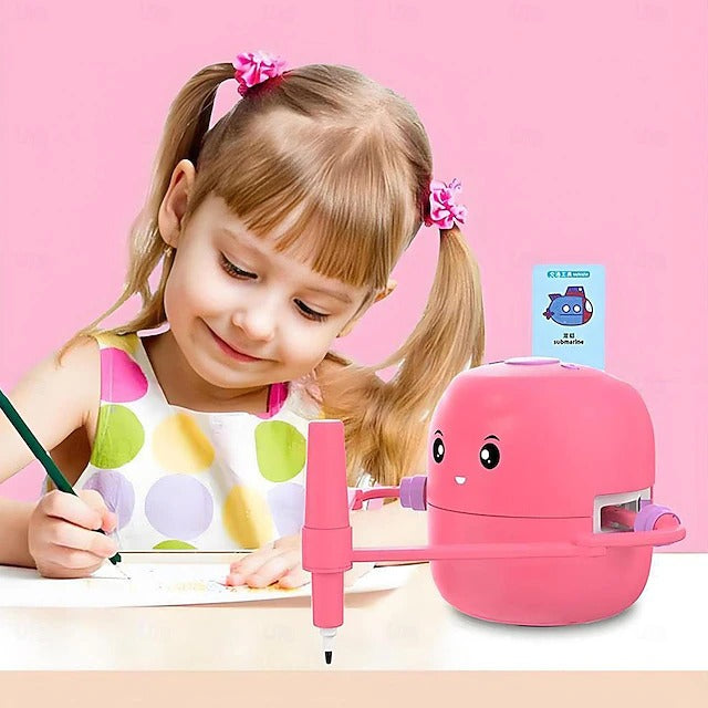 Automatic Drawing Robot Toy | 100 Pattern Cards with Voice Function and Dual Pens | Screen-Free Play for Ages 3 to 8 2