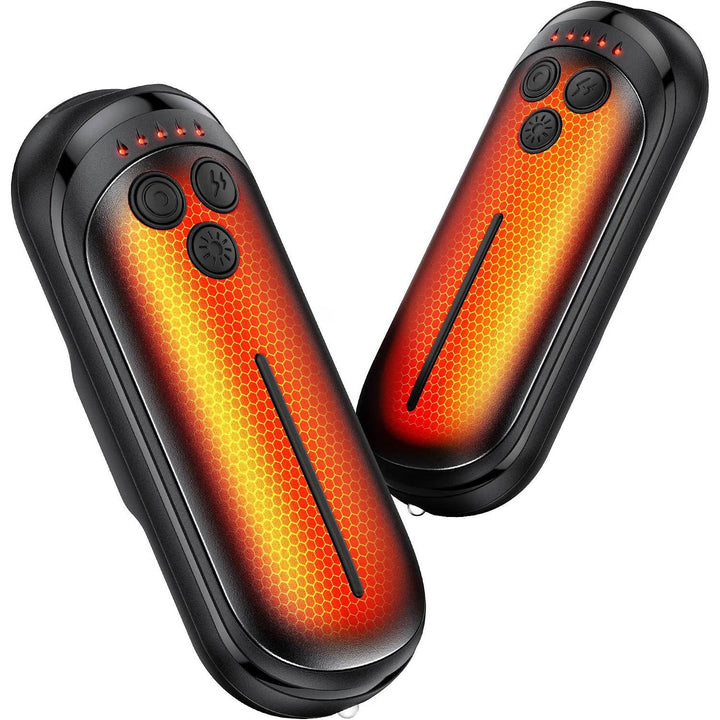Rechargeable Hand Warmers 2 Pack | AI Smart Chip, 5 Heat Settings | 6000mAh Battery, 15 Hour Warmth, Snap-On Fit 5