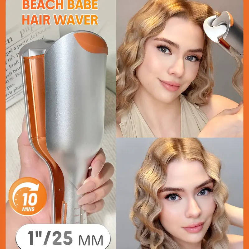 Hair Waver with Dual Barrel Design | 50 Million Ion Ceramic Coating | 10 Min Quick Wave, Smart Timer, 5 Heat Settings 2