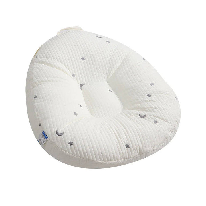 Baby Lounger Pillow Cotton | Contoured Support with Side Pocket and Carry Handles | Non Slip Breathable Nest for Naps 14