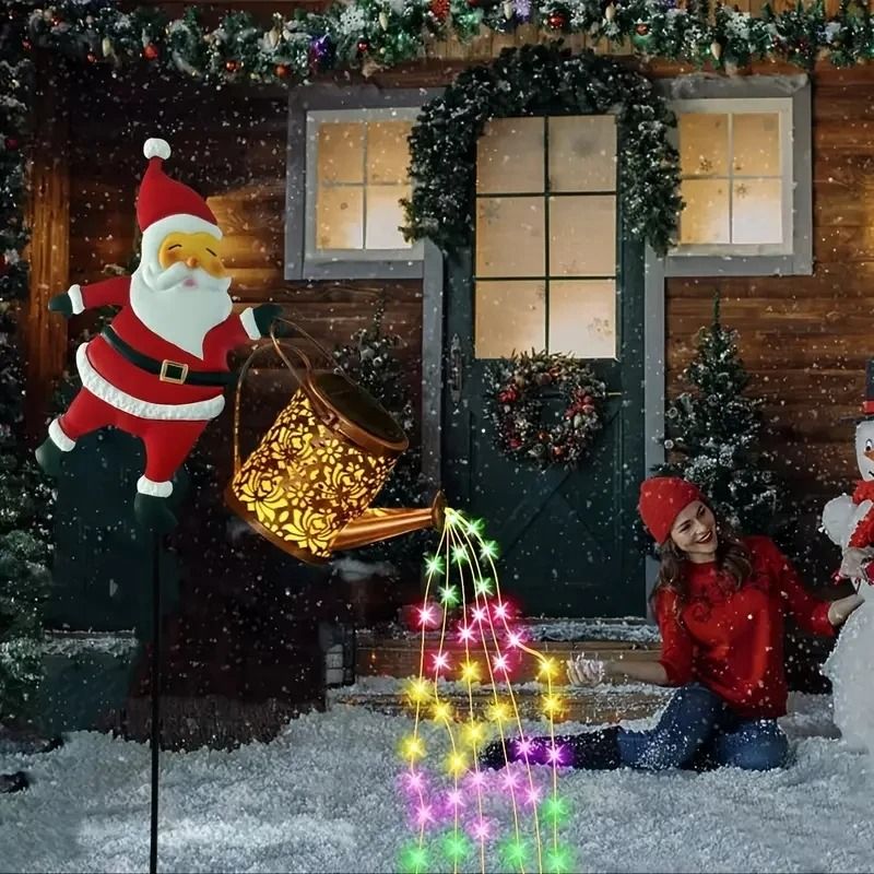 Solar Santa Christmas Garden Light Dusk-to-Dawn Sensor 6