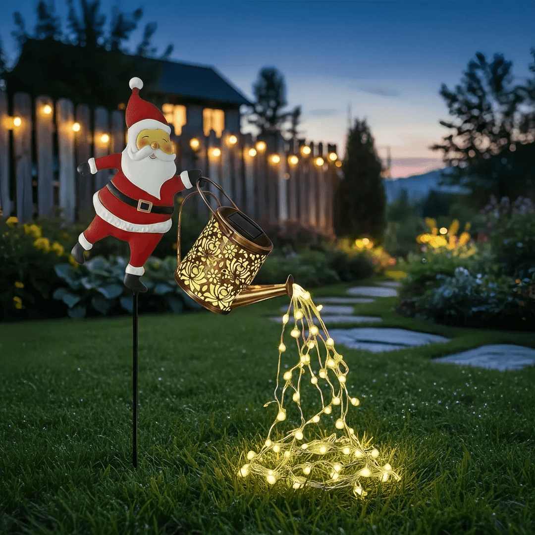 Solar Santa Christmas Garden Light Dusk-to-Dawn Sensor 4