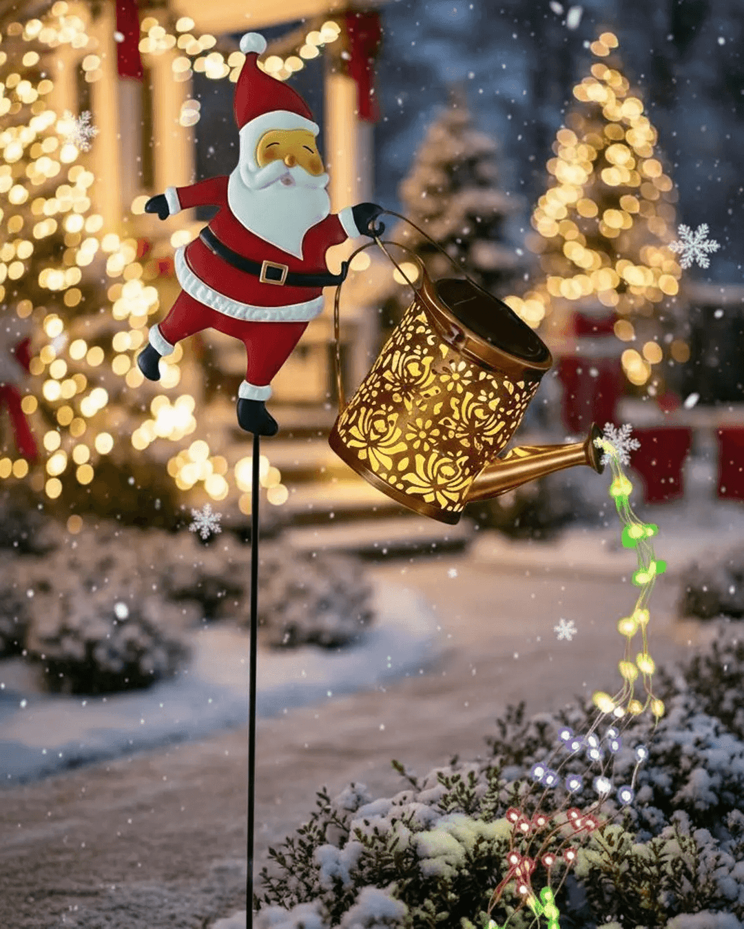 Solar Santa Christmas Garden Light Dusk-to-Dawn Sensor 3