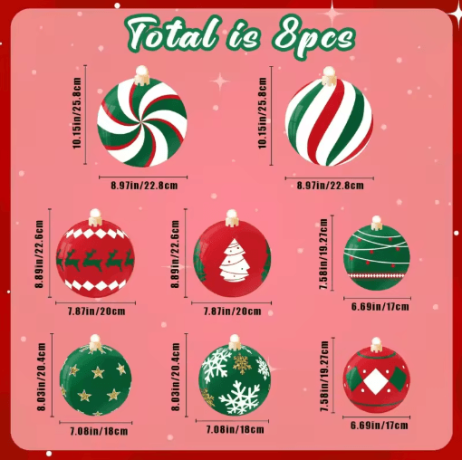 8 Piece Christmas Garage Door Magnets Ornament Decorations 5