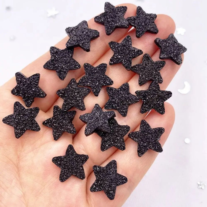 50 Piece Flatback Star Gems Resin Craft Embellishments 3