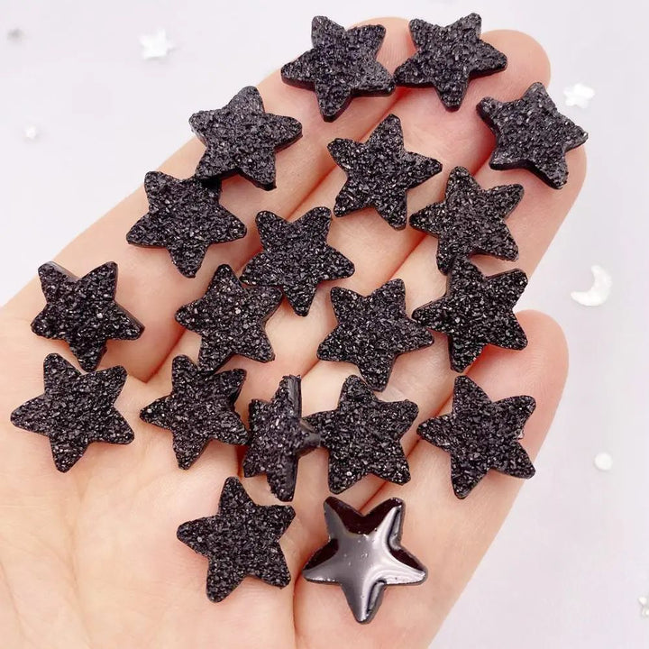 50 Piece Flatback Star Gems Resin Craft Embellishments 6