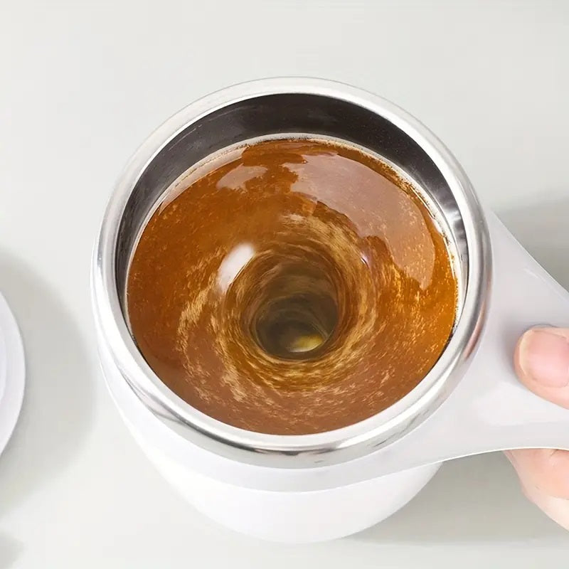 Self Stirring Mug Stainless Steel | Magnetic Base &amp; Rechargeable Motor | Hands-Free Mixing for Coffee, Tea &amp; Shakes 7