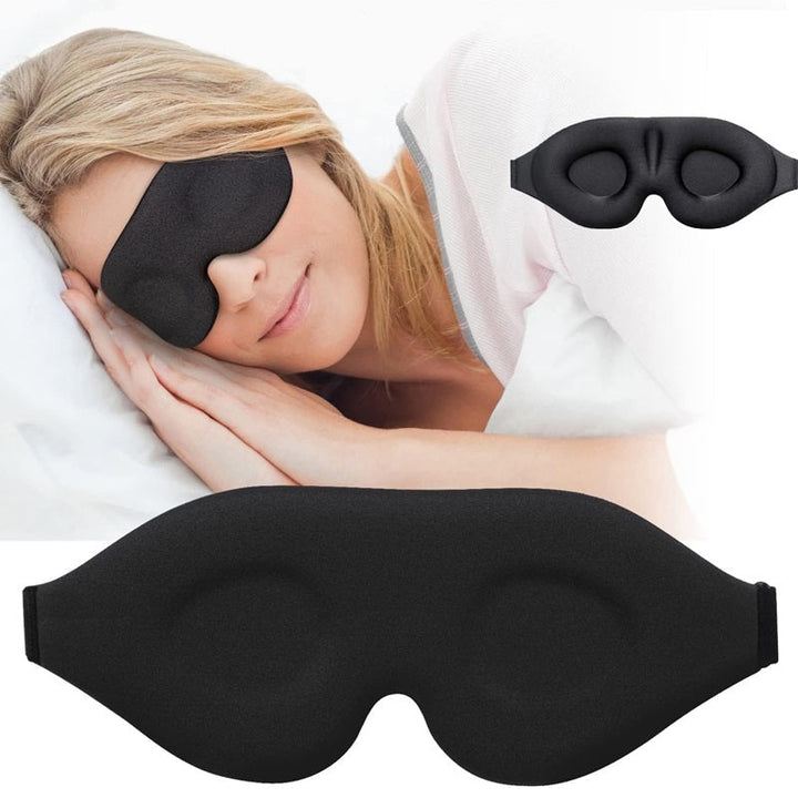 3D Blackout Sleep Mask | Memory Foam Contoured Design | Adjustable Strap for Total Light Blocking and Restful Sleep 8