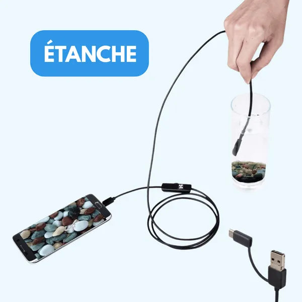 Waterproof Endoscope Inspection Camera HD LED Flexible Cable 5